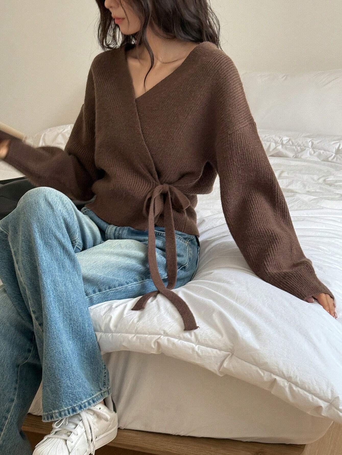 Wrap Sweater | Knitted | Comfortable & Elegant | For Everyday Wear and Casual Outings
