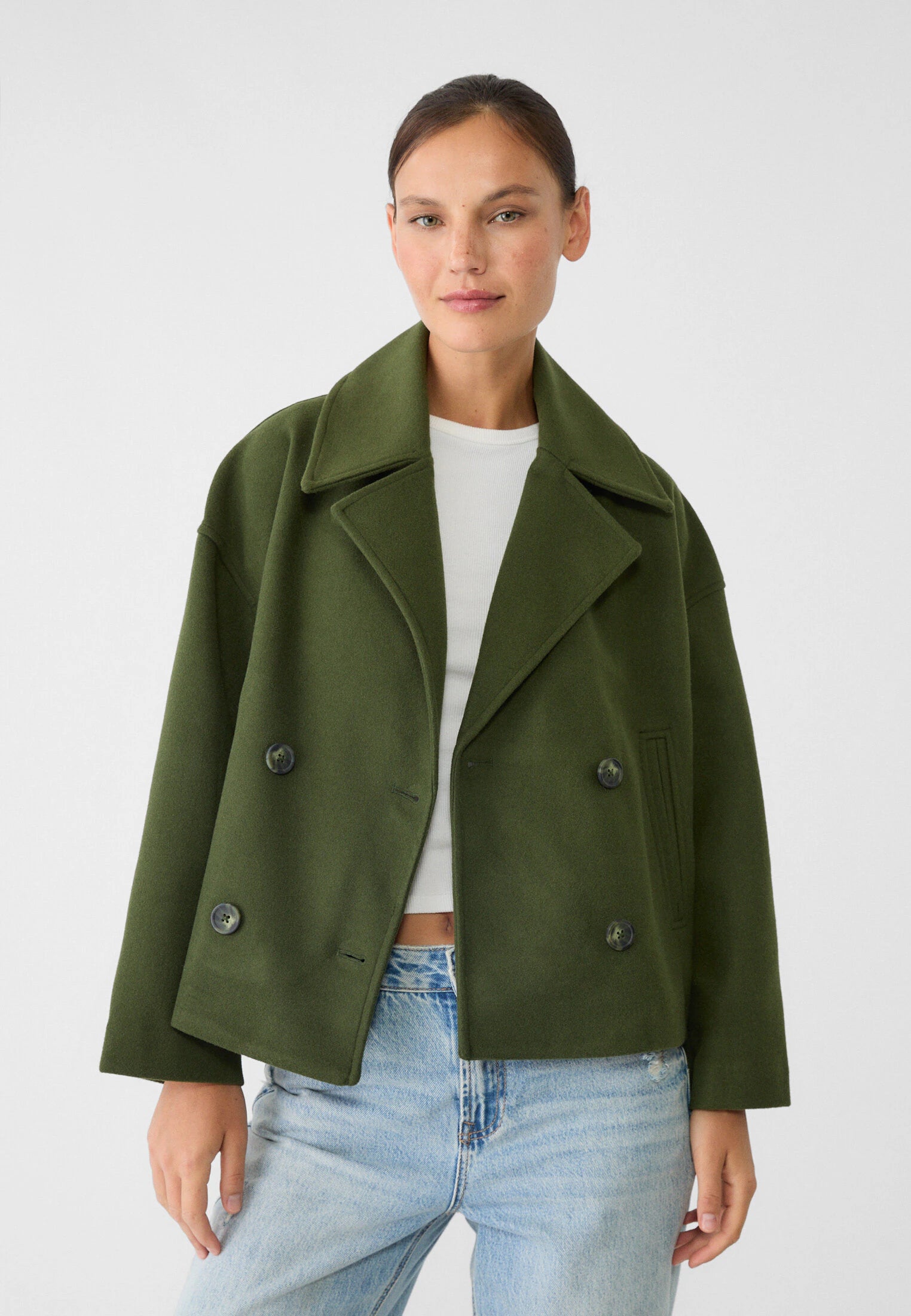 Xynae™ Short Double-Breasted Coat