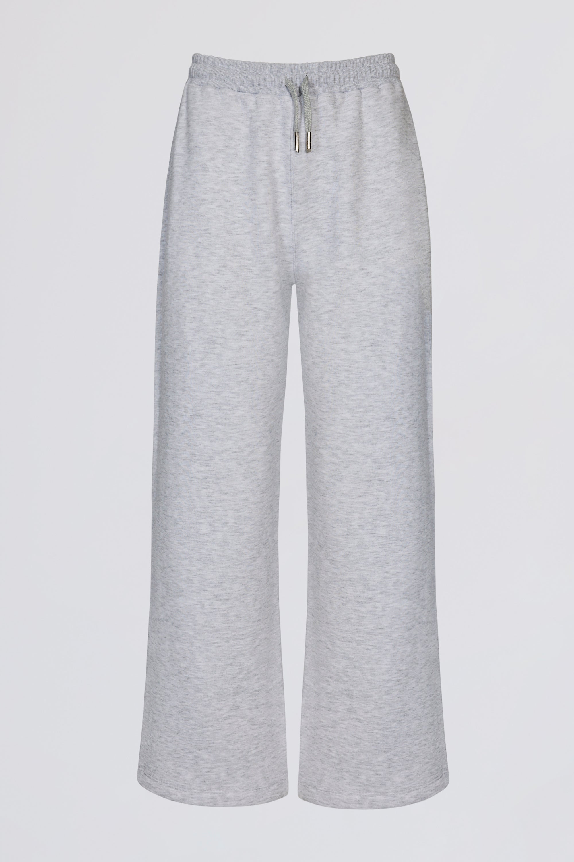 Xynae Wide-Leg Joggers in Grey Marl