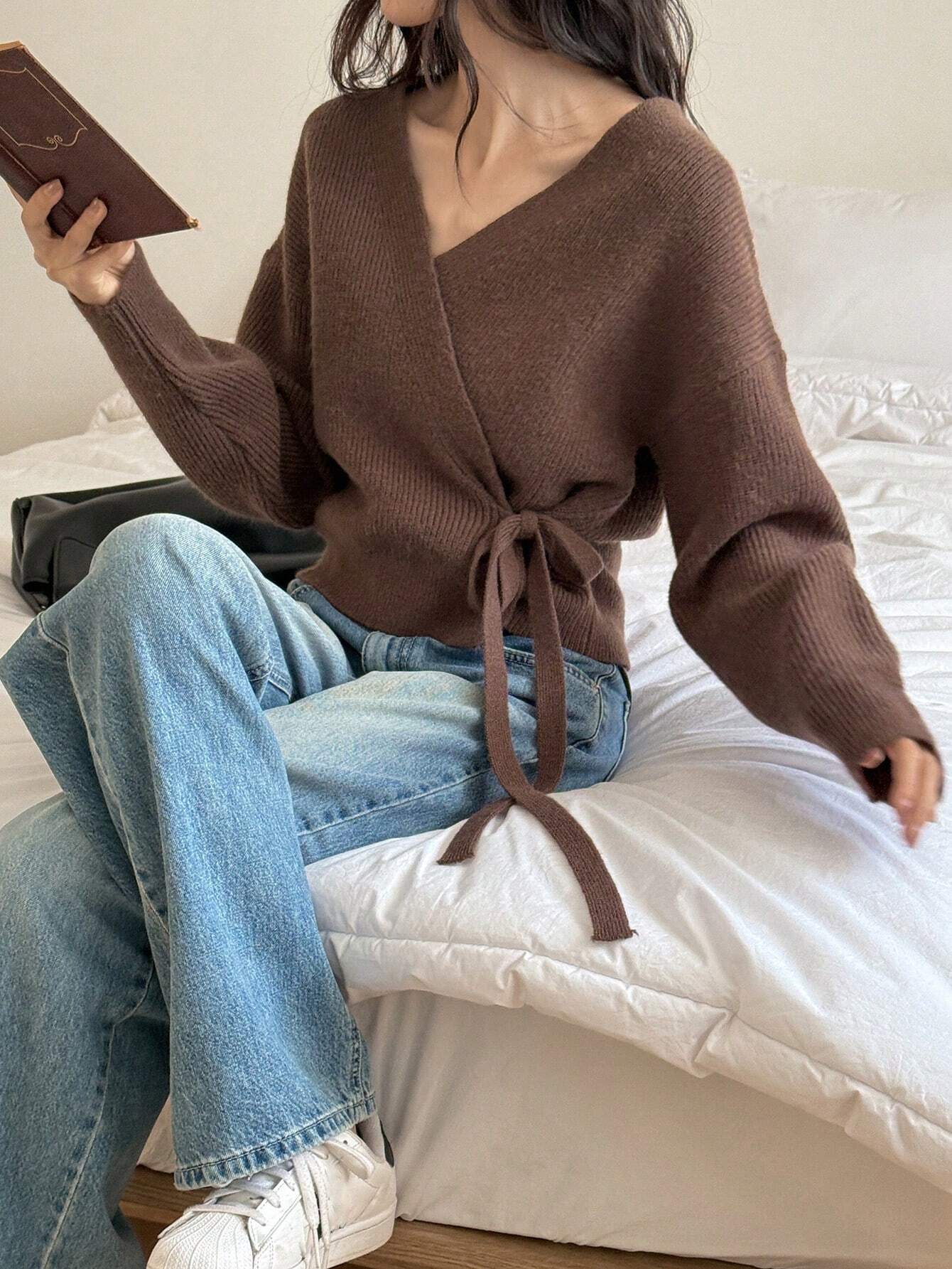 Wrap Sweater | Knitted | Comfortable & Elegant | For Everyday Wear and Casual Outings