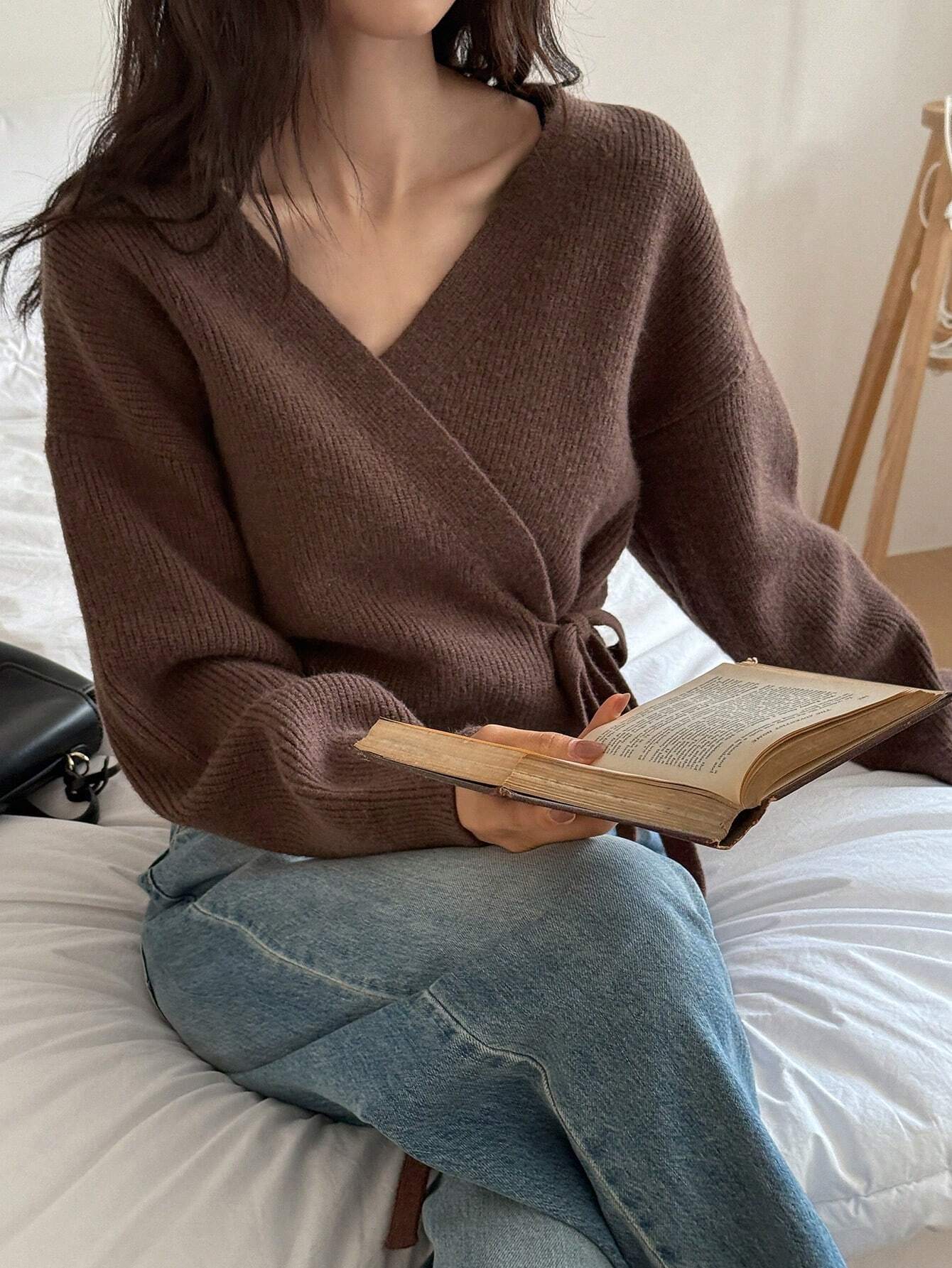 Wrap Sweater | Knitted | Comfortable & Elegant | For Everyday Wear and Casual Outings
