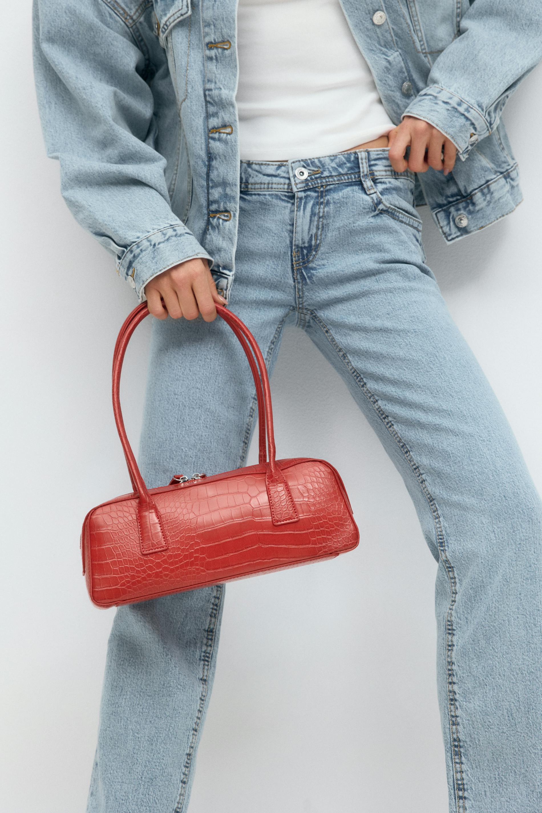 Xynae Croc Mini Barrel Bag