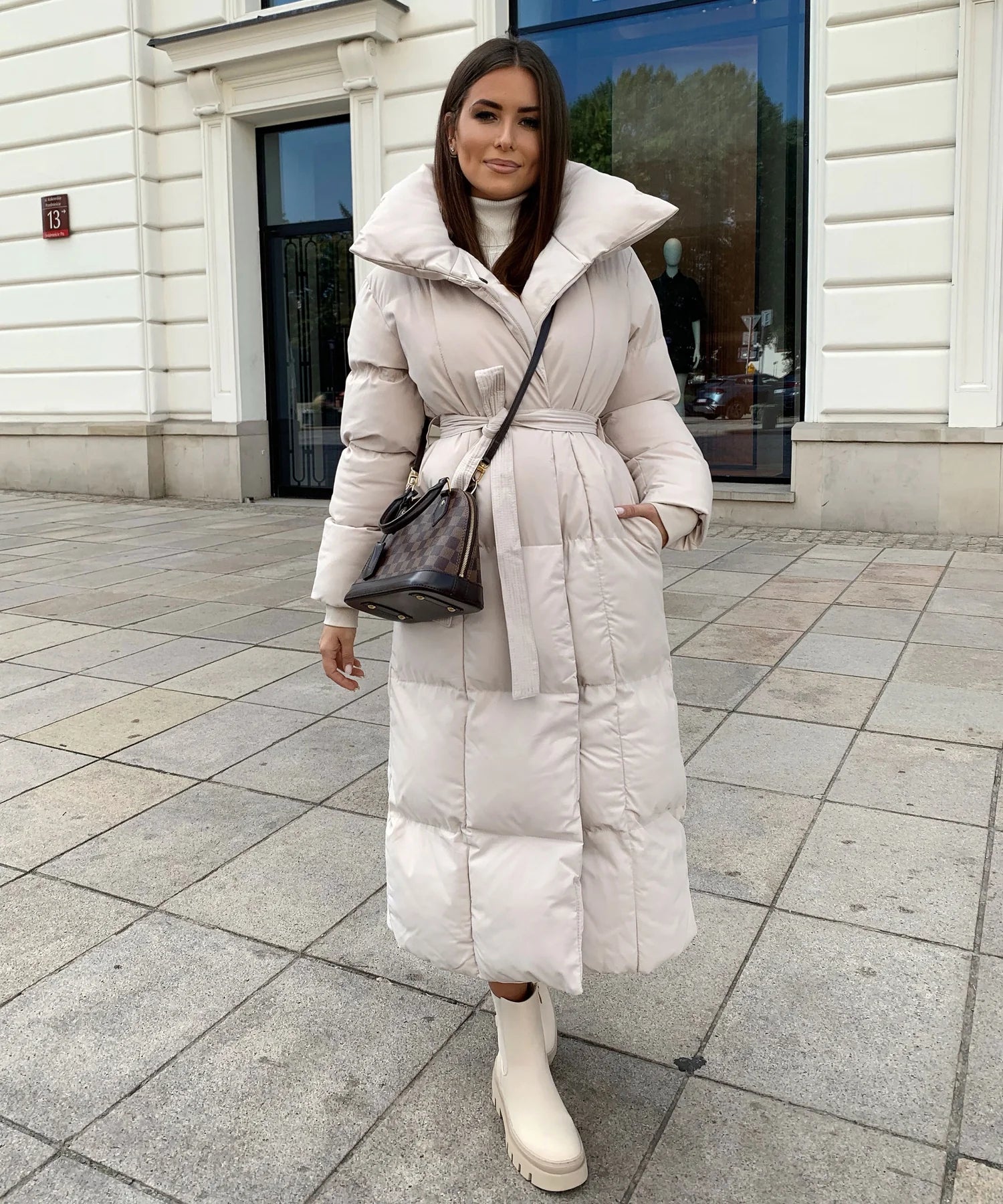 Esmee Women’s Long Puffer Coat with Hood