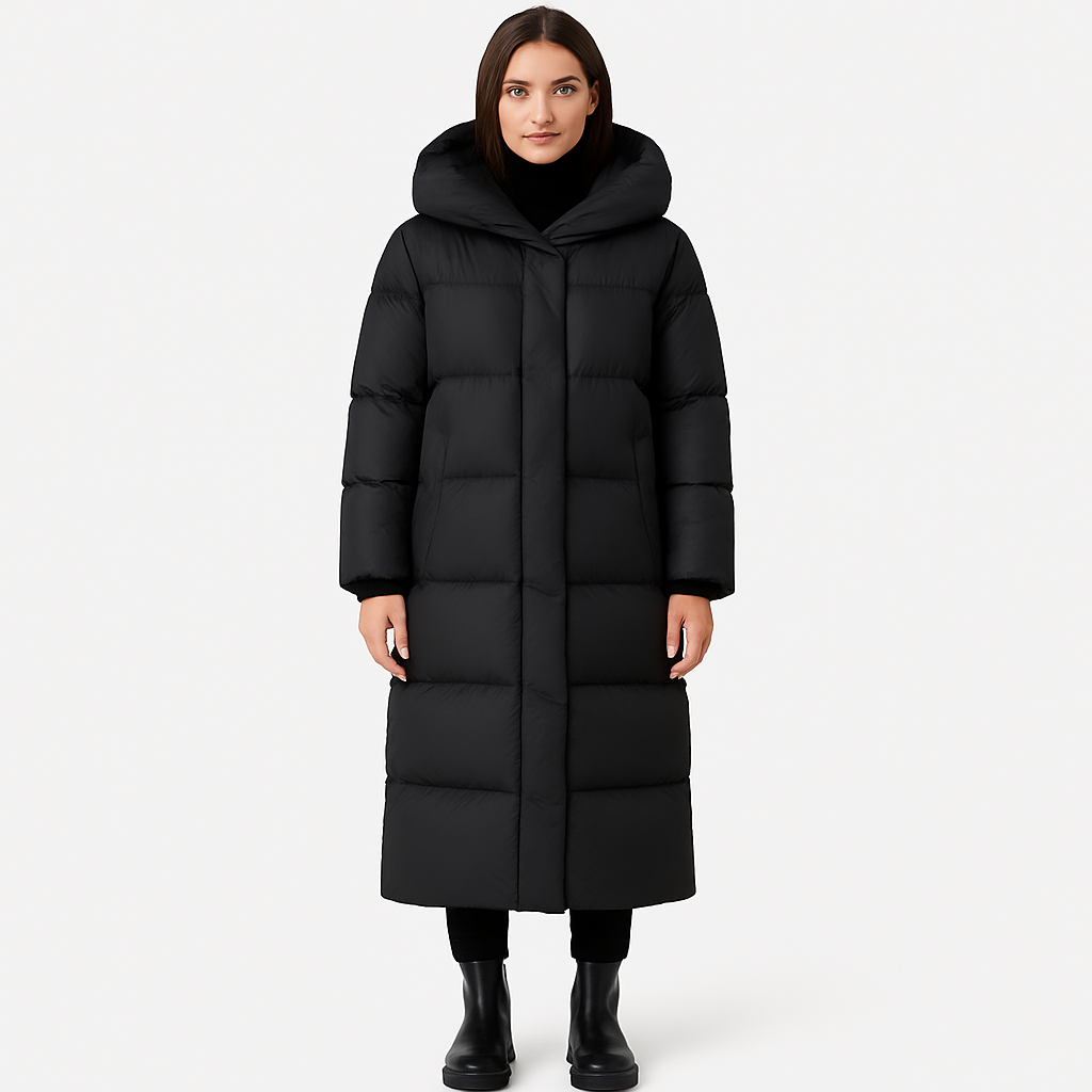 Esmee Women’s Long Puffer Coat with Hood
