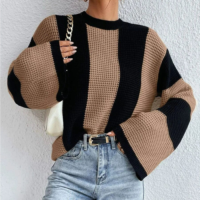 Sweater | Bold Stripes | Retro Casual Knit | Perfect for Autumn and Relaxed Days