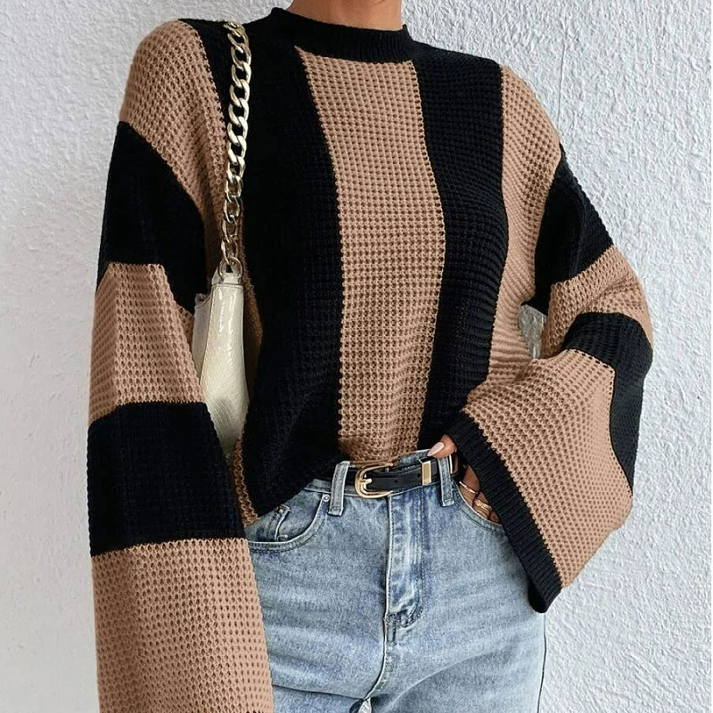 Sweater | Bold Stripes | Retro Casual Knit | Perfect for Autumn and Relaxed Days