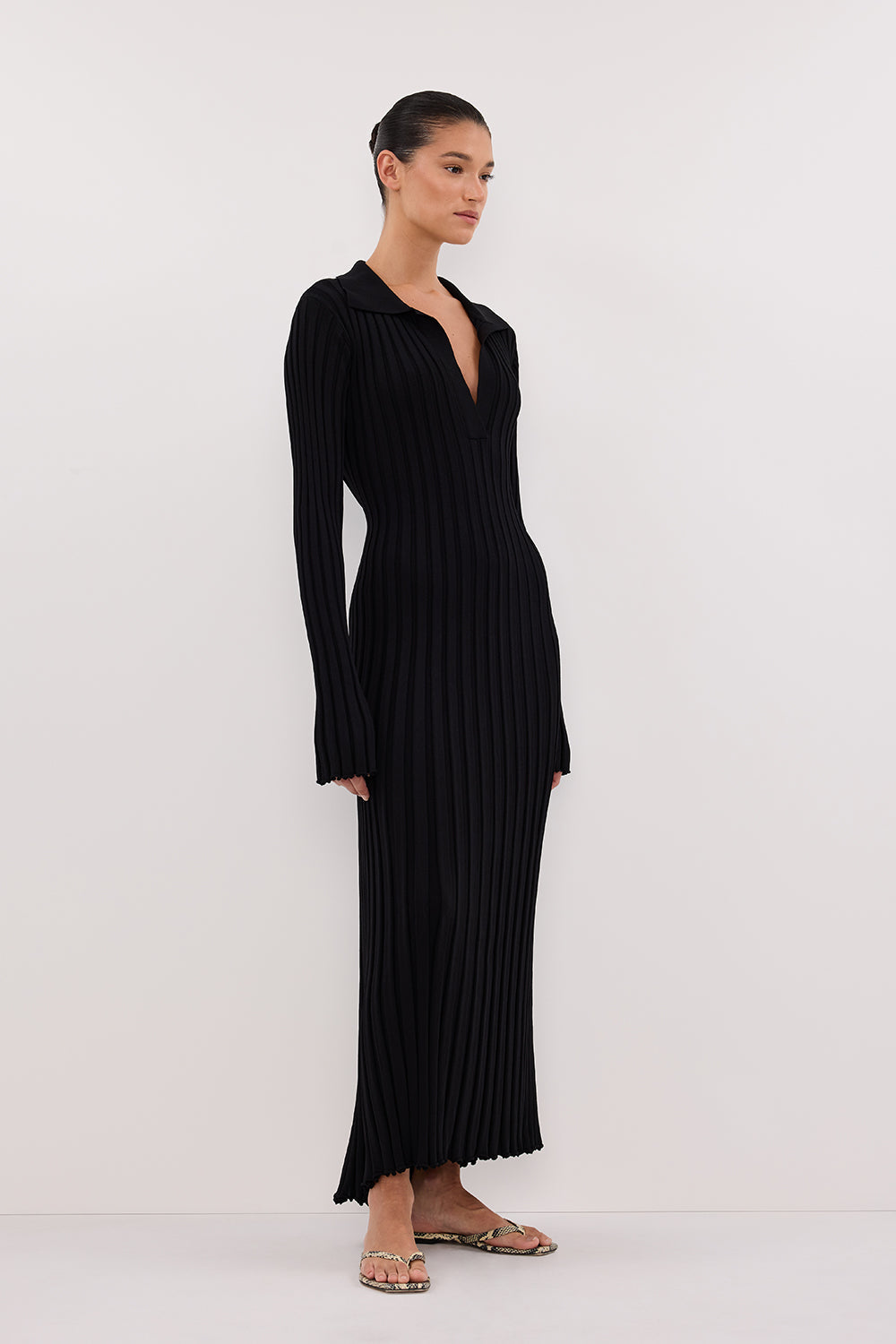 Xynae “Luna” Ribbed Maxi Dress