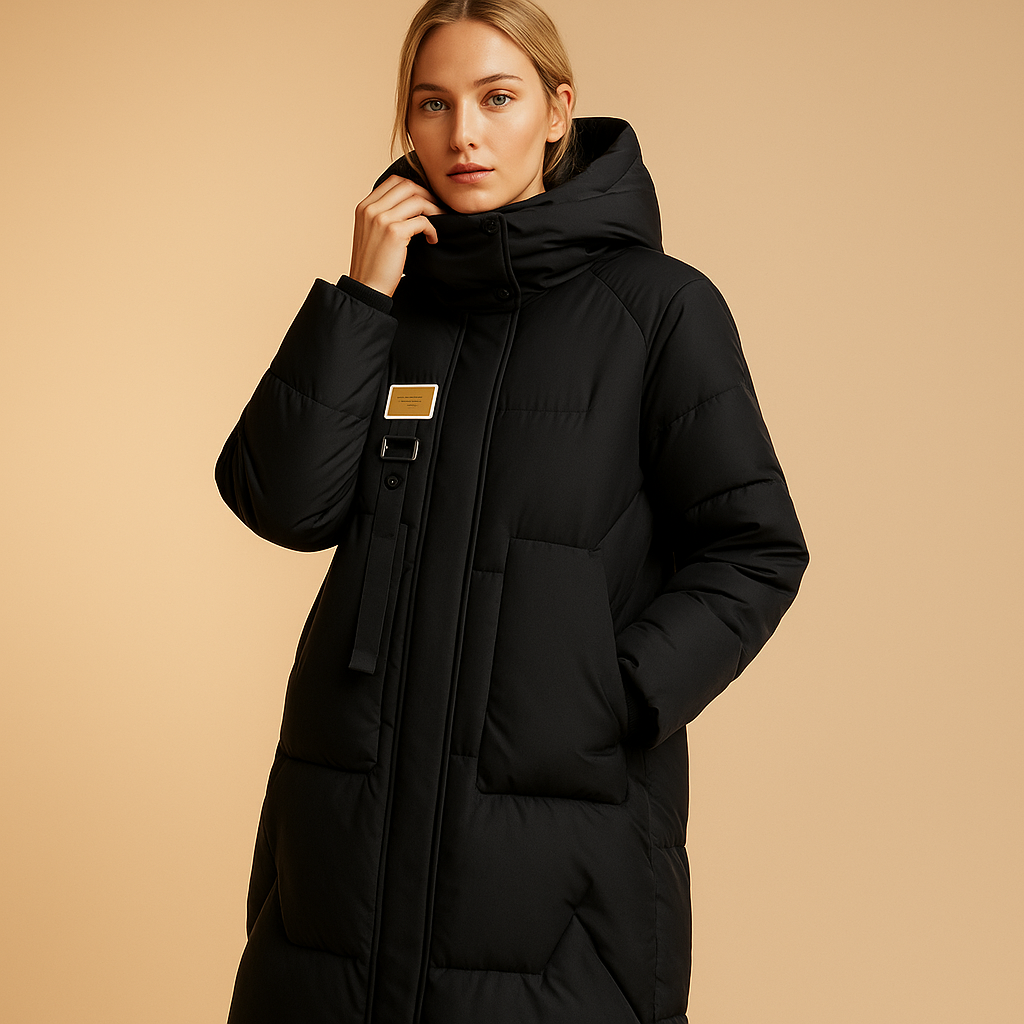 Elegant Warm Winter Coat with Pockets for Women | Lianne