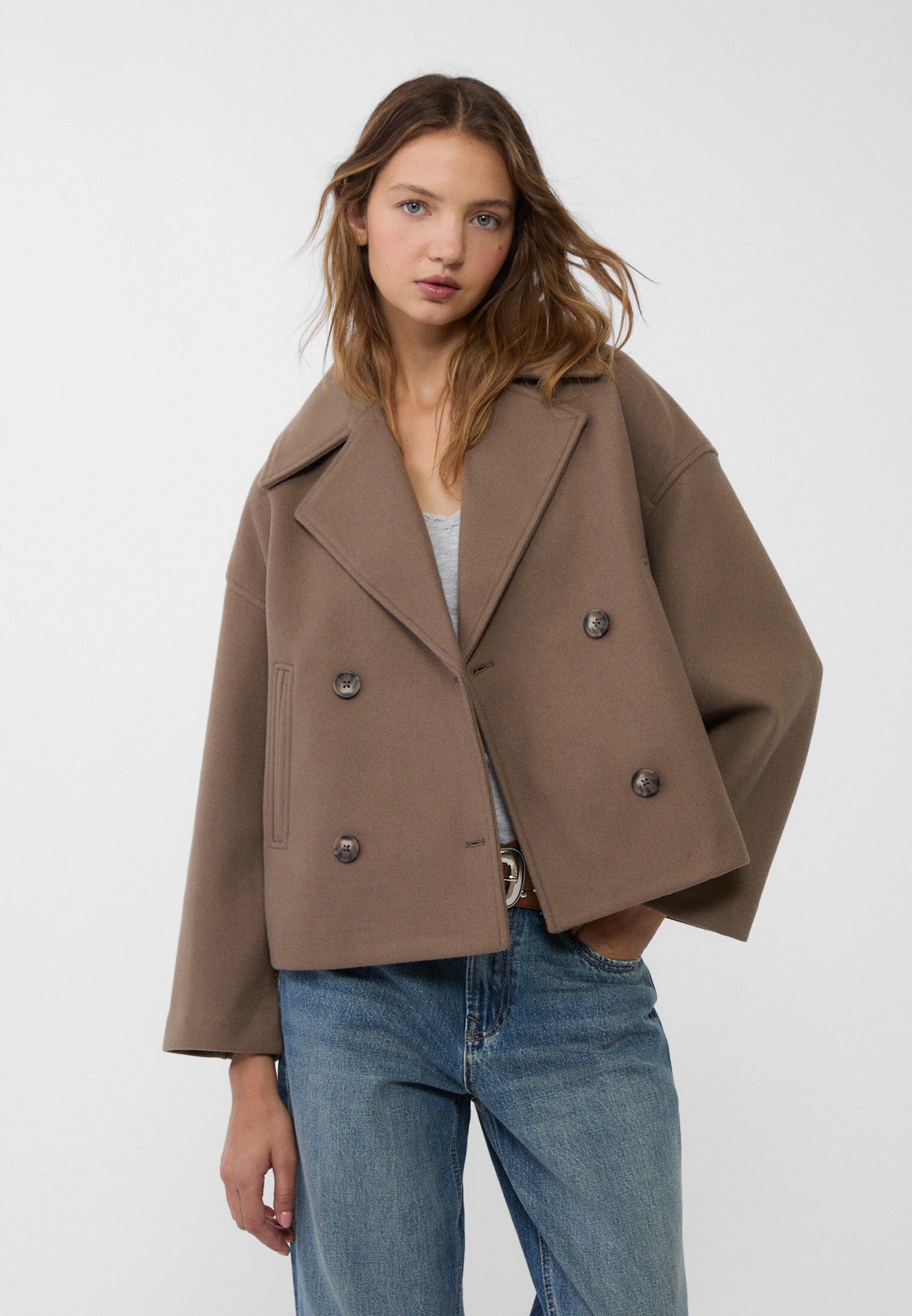 Xynae™ Short Double-Breasted Coat