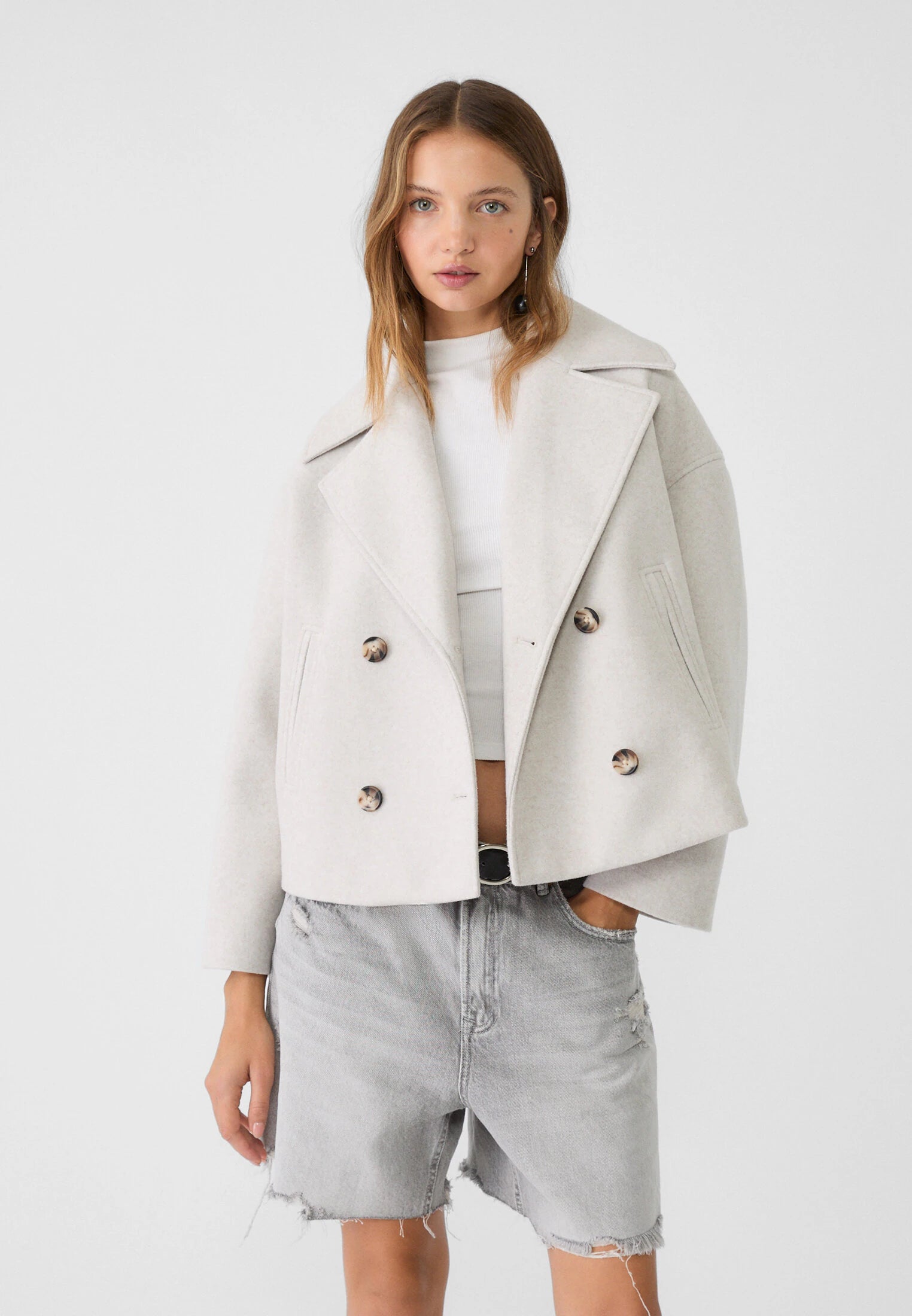 Xynae™ Short Double-Breasted Coat