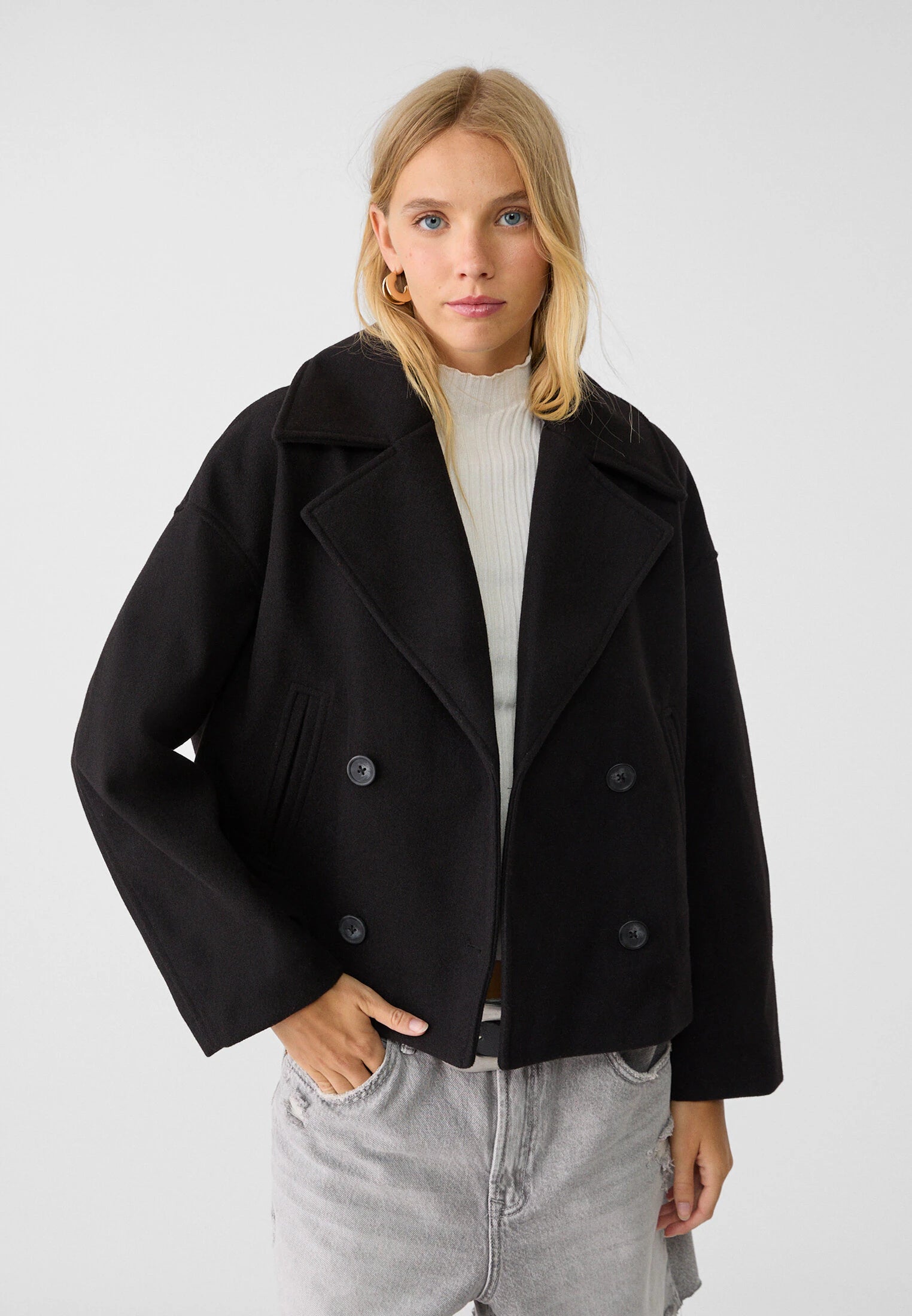 Xynae™ Short Double-Breasted Coat