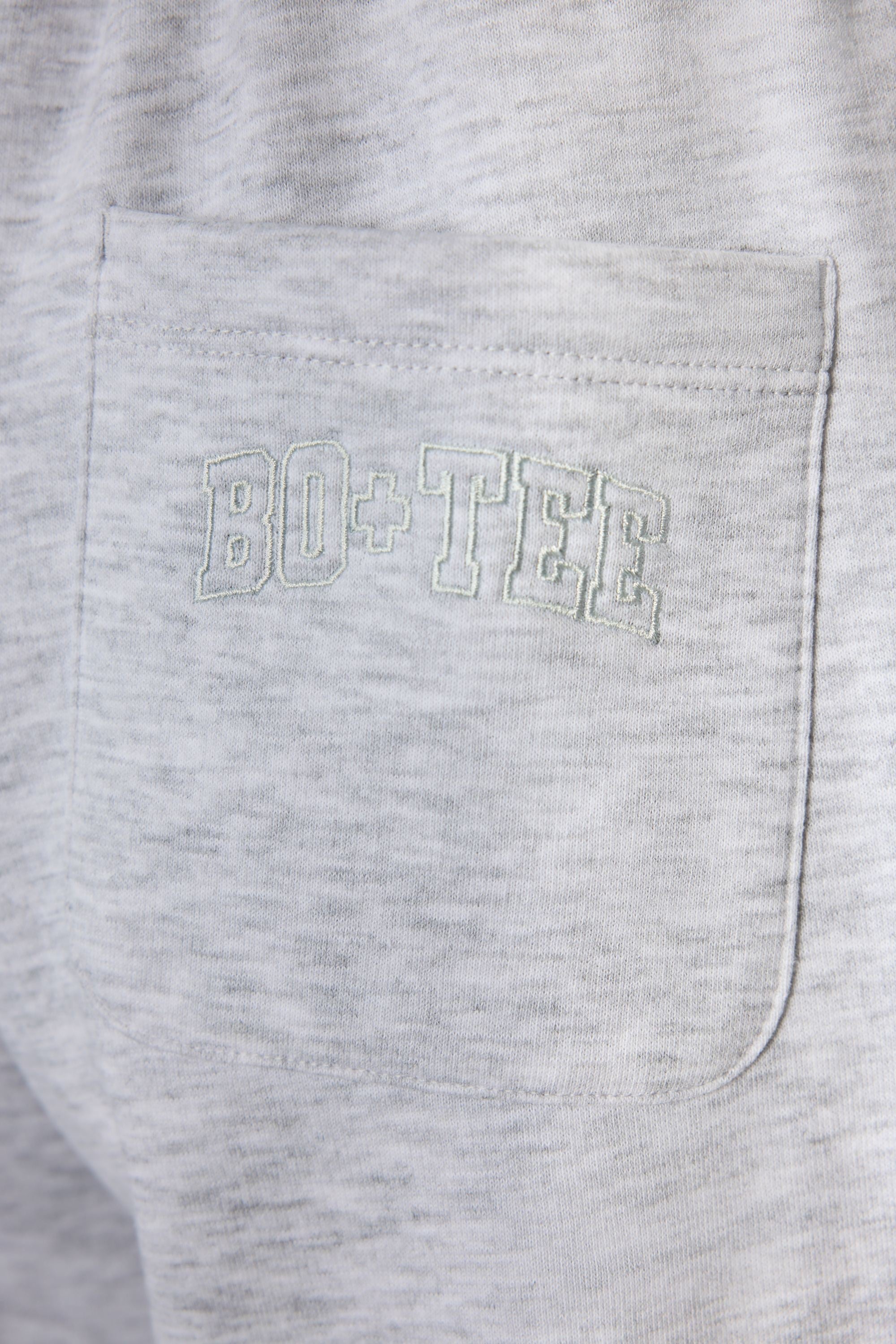 Xynae Wide-Leg Joggers in Grey Marl